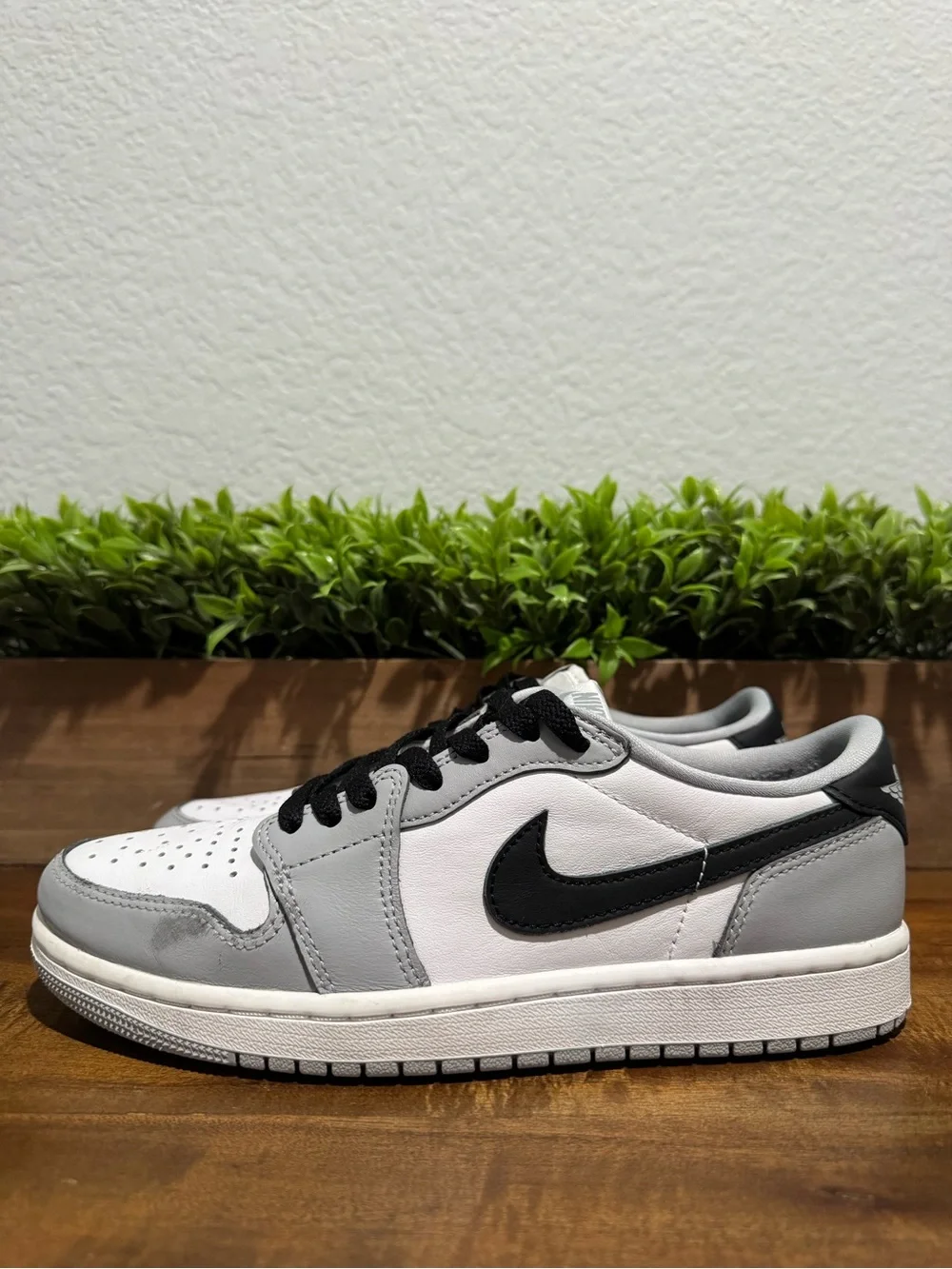Nike Air Jordan 1 Retro Low OG Barons Wolf Grey White Black CZ0790-110 Size 7